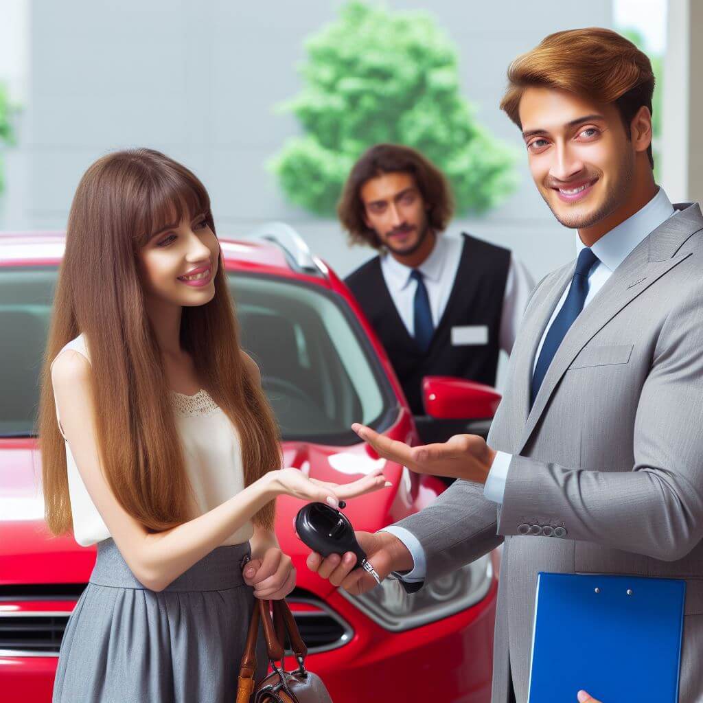 UK car rental handover